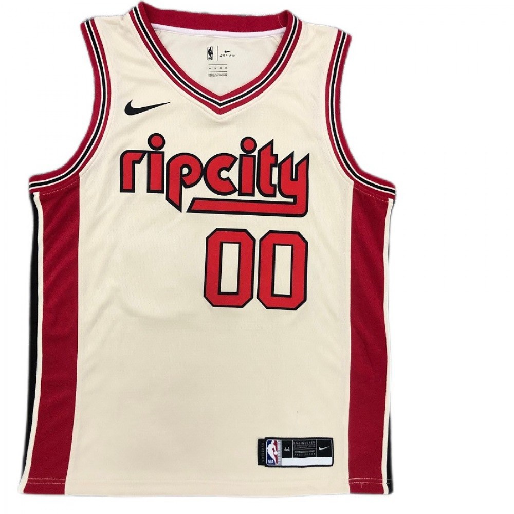 Men's Portland Trail Blazers Carmelo Anthony Cream 19/20 Swingman Jersey - City Edition-Pro Kit Vault | Brand New 26/27 Sports Jerseys